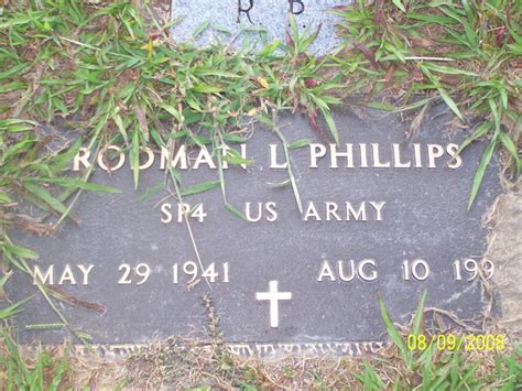 Rodman Lee Rod Phillips Find A Grave Memorial