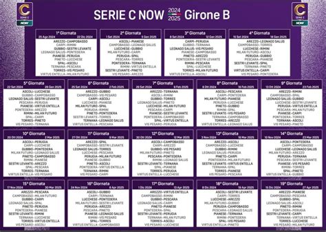 Serie C Ecco Il Calendario Completo Del Girone B Delle Toscane Radio