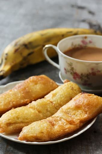 Banana Fritters Pazham Pori Popular Kerala Deep Fried Snack With Ripe