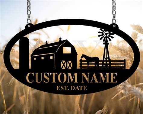 Personalized Metal Farm Signs Horse Indoor Outdoor TMS200 – Tom Pham ...