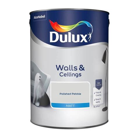 Dulux Matt Emulsion Paint Polished Pebble 5L Dulux Chic Shadow