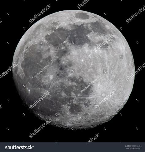 Closeup Shot Full Moon Night Sky Stock Photo 1942395847 Shutterstock