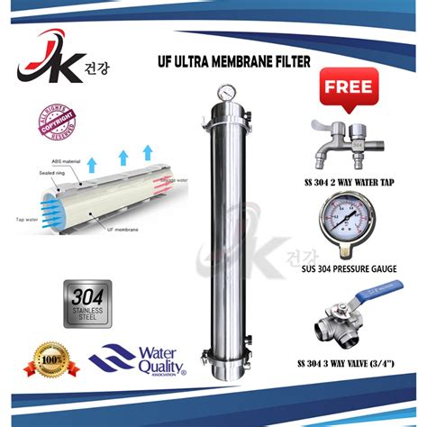 Stainless Steel UF Membrane Water Filter Outdoor 0 01Micron Shopee