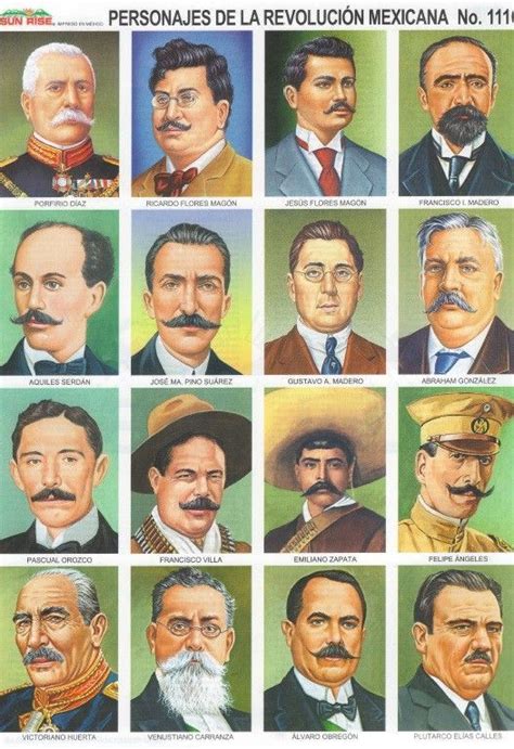 Cromos de personajes de la Revolución Mexicana Pop sesivo