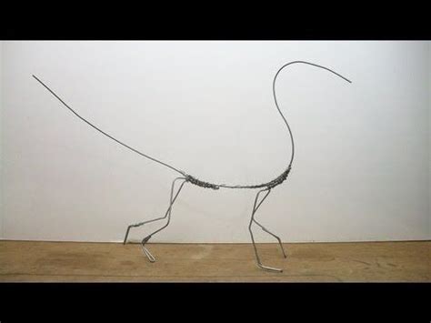 Wire Armature Dragon Scultura Filo Metallico Creativo