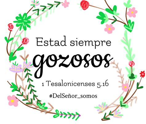 Estad Siempre Gozosos Tesalonicenses Vers Culos De La