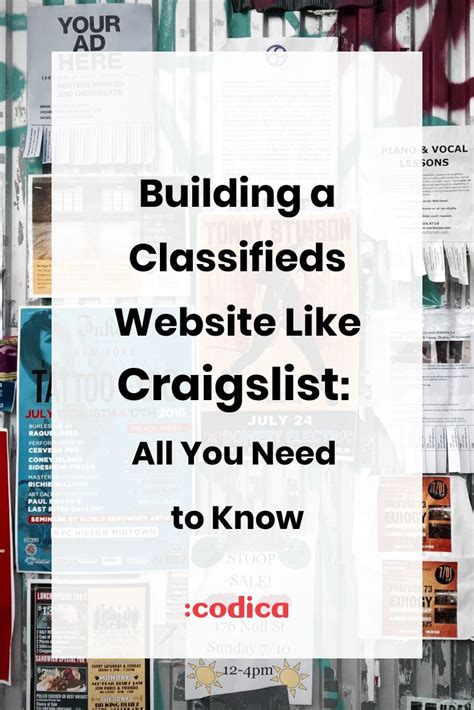 Building A Classifieds Website Like Craigslist All You Need To Know Classifieds Website