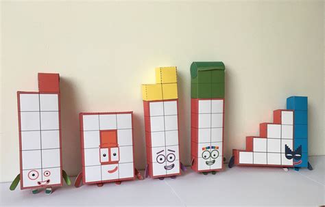 Numberblocks 11-15 Printable Paper Toys / Origami templates / Kids ...