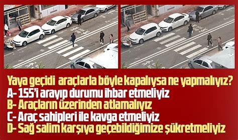 Samsun Da Trafik Ile Ilgili G N N Sorusu Yaya Ge Idi Ara Larla