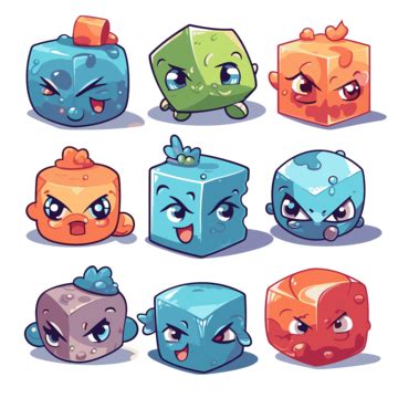 2d Cube Png Cube Character Sprite Clipart, Clipart, Png, 43% OFF