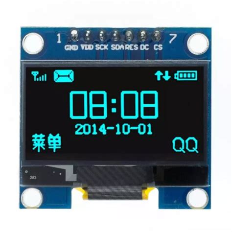 Oled Module Inch Display Module White Blue X Spi Iic I C