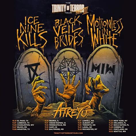 Ice Nine Kills Black Veil Brides Motionless In White 17 11 2022