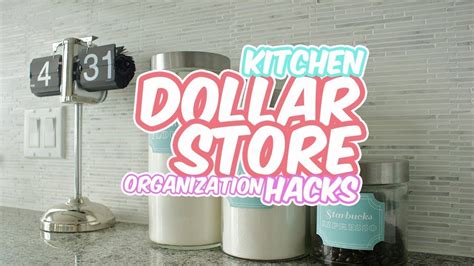 Dollar Store Kitchen Organization Hacks Home Decor Ideas Dollar