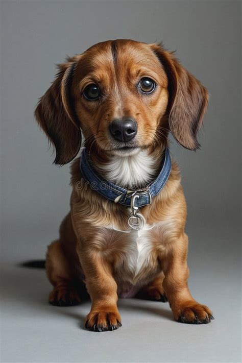 Adorable Dachshund With Flowers On Colourful Background Mother S Day