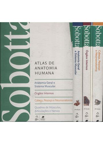 Sebo Do Messias Livro Sobotta Atlas De Anatomia Humana Volumes