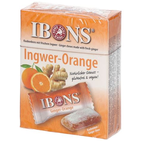 Original IBONS Ingwer Bonbons Orange 60 G Shop Apotheke At