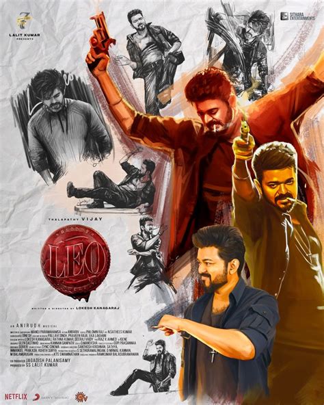 Leo Thalapathy Vijay Poster Design 2023 Keep Calm And Face The Devil