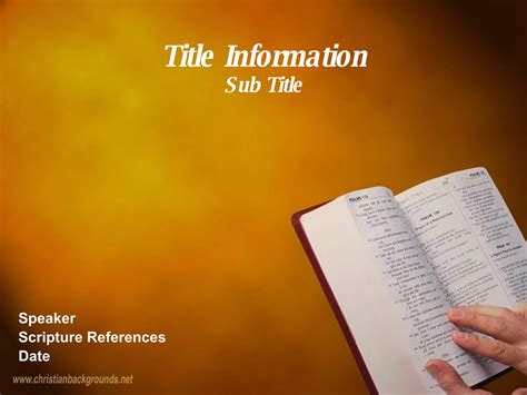 Powerpoint Sermon Template | PPT
