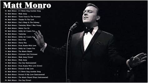 Matt Monro Best Songs Collection - Greatest Matt Monro Hits Of All Time ...