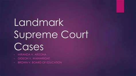 Ppt Landmark Supreme Court Cases Powerpoint Presentation Free Download Id6044541