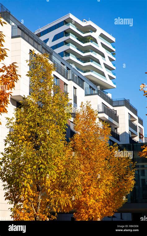 Milaneo complex, with apartments and shopping center, gastronomy, in Stuttgart, in the European ...