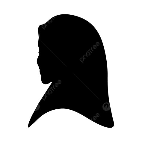 Siluetas Hijab Png Pañuelo Velo Hiyab Png Y Vector Para Descargar