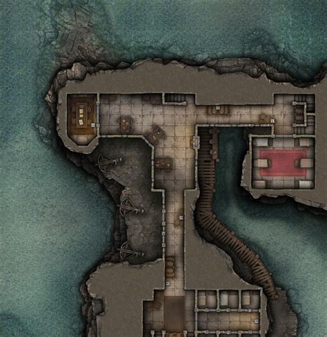 Secret Naval Base Free X Multi Level Battlemap Adventure