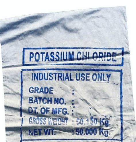 White Powder Potassium Chloride 50 Kg HDPE Bag At Rs 42 Kg In Nagpur