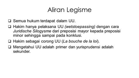 MAZHAB ALIRAN HUKUM 2 ALIRAN MAZHAB HUKUM Lili Rasjidi A Hukum Alam