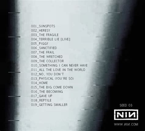 Nine Inch Nails The Definitive Nin Deep Cuts Ninwiki