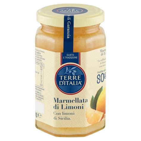 Terre D Italia Marmellata Di Limoni Con Limoni Di Sicilia 340 G Carrefour