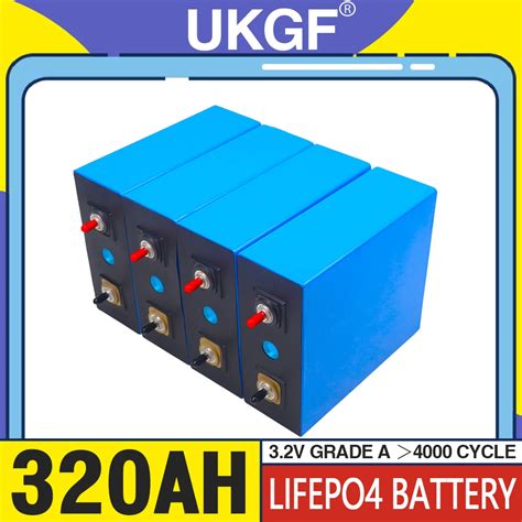 New 3 2v 320ah Lifepo4 Lithium Iron Phosphate Battery Pack Diy 12v 24v 320ah Grade A Solar