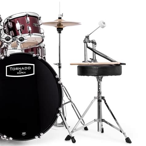 Mapex Tornado III Fusion 20 Drum Kit Burgundy Nearly New At Gear4music