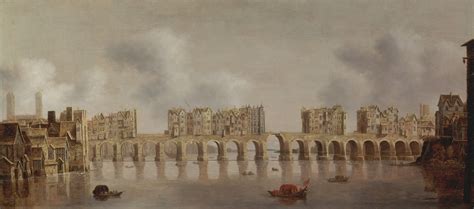 Old London Bridge A Stone Span Crossing The Thames River Opened In