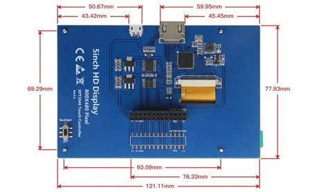 Elecrow In Qled Quantum Dot Resistive Touch Display X For Rpi B