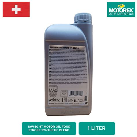 Motorex Four Stroke 4t 10w40 Semi Synthetic 1l Tenplus Auto Supply