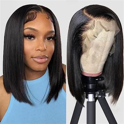 Superfect Bob Wig Human Hair 14 Inch 13x4 Hd Lace Front