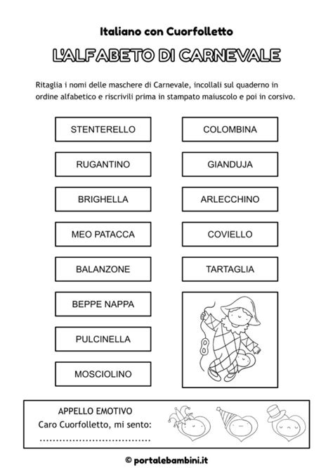 Schede Didattiche Di Carnevale