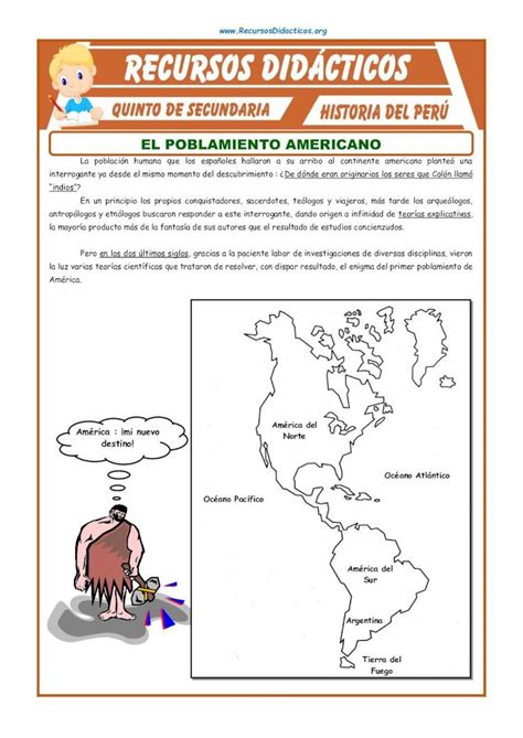 PDF EL POBLAMIENTO AMERICANO La población humana que los