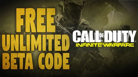 UNLIMITED Infinity Warfare BETA CODE LEGAL HOW TO GET FREE INFINITE