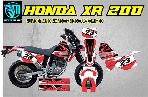 Honda XR 200 Full Body Decals Lazada PH