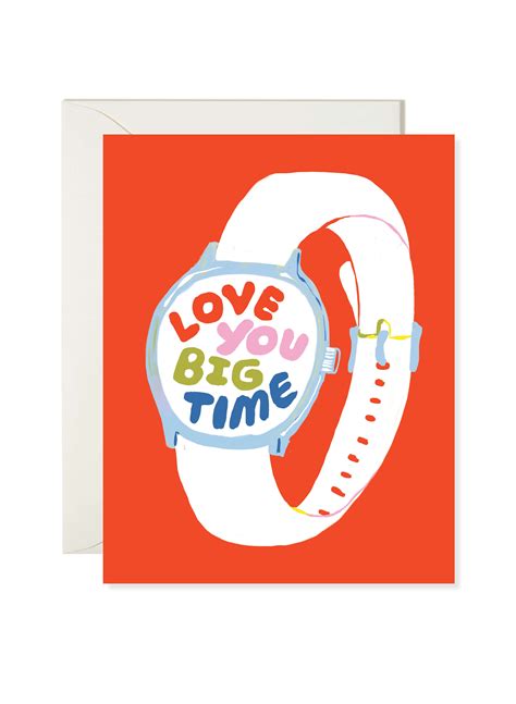 Love You Big Time - Bold Red Card – Karen Schipper