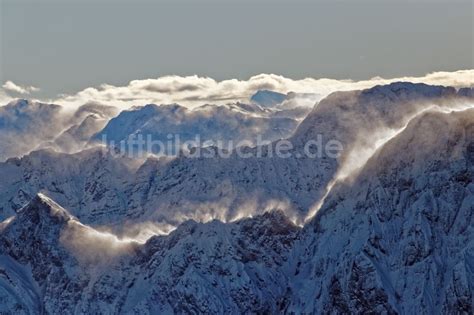 Leutasch Aus Der Vogelperspektive Winterluftbild Gipfel Und Grate Mit