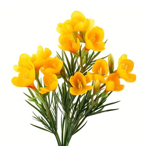 Premium AI Image Freesia Flower Isolated On White Background