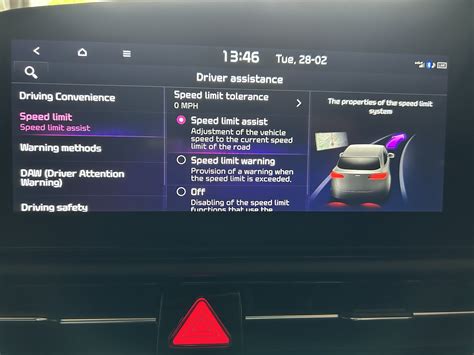 Speed Limit Assist Speed Limit Warning Setting Speak EV Electric