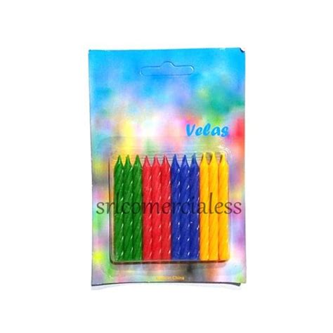 VELA TORNEADA DE COLORES X12 U Srl Comerciales