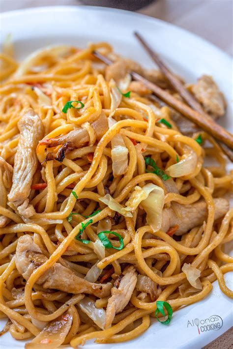 Chicken Lo Mein Alyonas Cooking Chicken Lo Mein Recipe General Tso Chicken Recipe Chicken