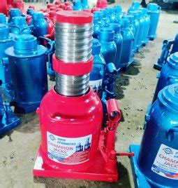 Mild Steel Heavy Vehicle Ton Hydraulic Jack For Heavy Duty Vehicle