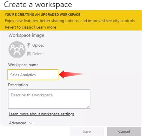 Power Bi Workspace Erstellen Sie Einen Neuen Arbeitsbereich In Power