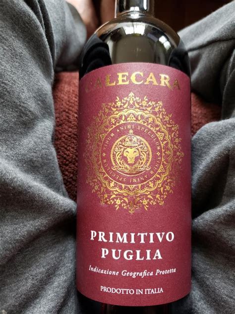 2021 Progetti Agricoli Primitivo Calecara Puglia IGT Italy Puglia